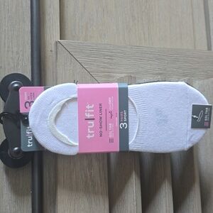 Trulfit White No-Show Liner Socks 💜
